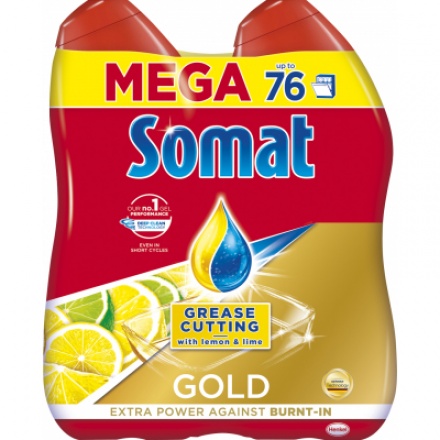 Somat Gold Grease Cutting Lemon & Lime gel na nádobí 2 × 684 ml