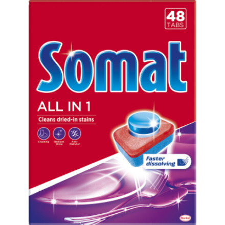 Somat tablety do myčky All in 1, 48 ks