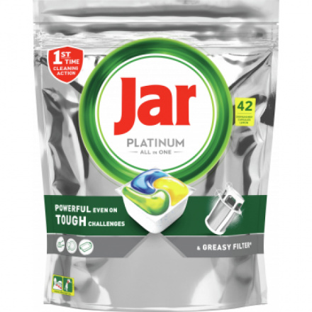 Jar tablety do myčky Platinum All in One, 42 ks