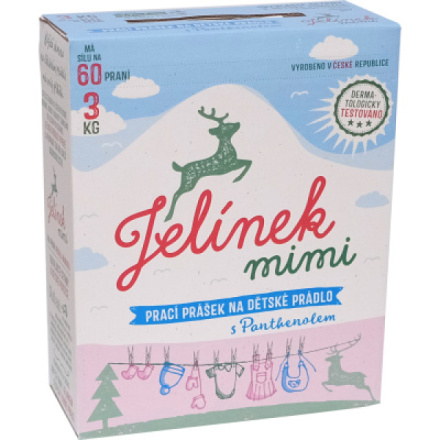 Jelínek mimi prací prášek pro miminka, 60 praní, 3 kg