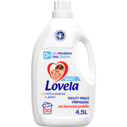 Lovela Baby Barevné prádlo prací gel, 50 praní, 4,5 l