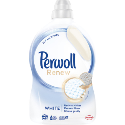 Perwoll prací gel Renew White 48 praní, 2880 ml