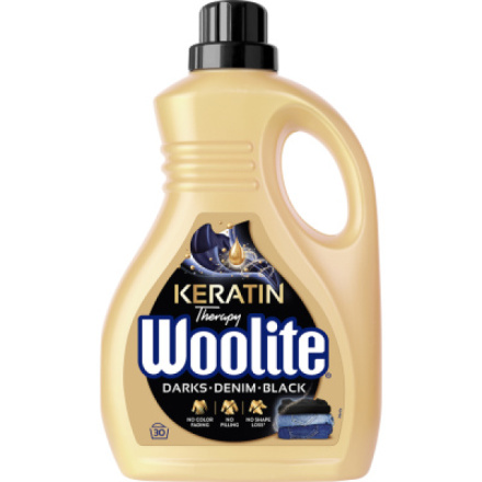 Woolite Darks Denim Black prací gel, 30 praní, 1,8 l