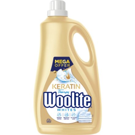 Woolite Extra White Brillance prací gel 60 praní, 3,6 l