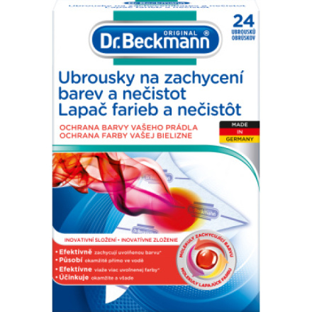 Dr. Beckmann ubrousky na zachycení barev a nečistot, 24 ks