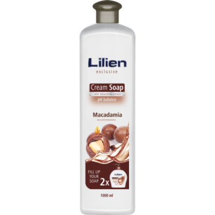 Lilien Macadamia tekuté mýdlo, náplň, 1 l