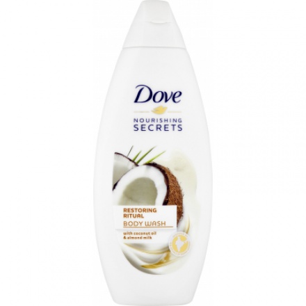 Dove Kokosový olej a mandlové mléko sprchový gel, 250 ml