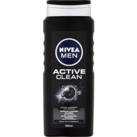 Nivea Men Active clean sprchový gel, 500 ml