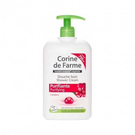 Corine de Farme brusinky a granátové jablko, sprchový gel s dávkovačem 750 ml