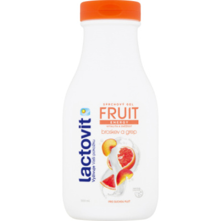 Lactovit Fruit Energy broskev a grep sprchový gel, 300 ml