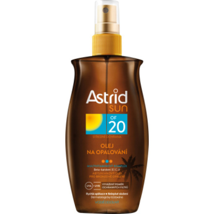 Astrid Sun OF 20 olej na opalování ve spreji, 200 ml