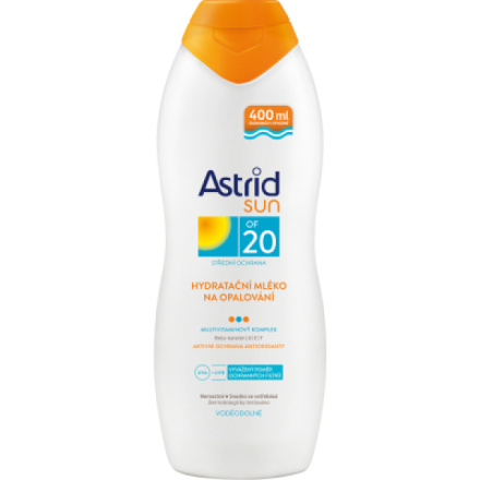 Astrid Sun OF 20 hydratační mléko na opalování, 400 ml