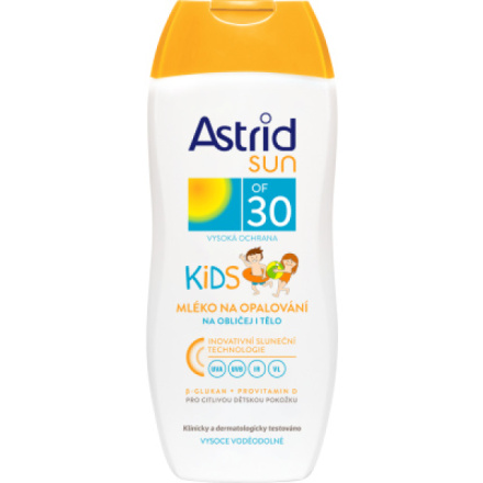 Astrid Sun Kids OF 30 dětské mléko na opalování, 200 ml
