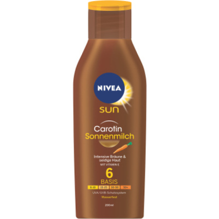 Nivea Sun Carotene sun lotion OF 6 mléko na opalování, 200 ml