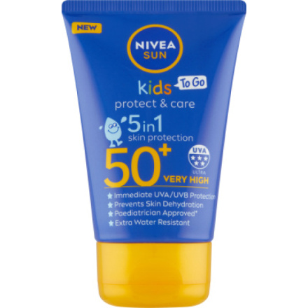 Nivea Sun Protect & Care OF 50+ dětské kapesní mléko na opalování, 50 ml