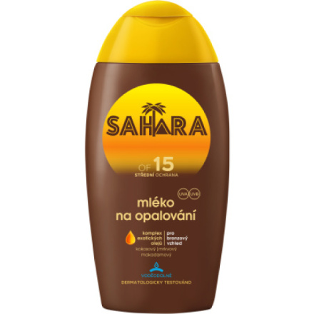 Sahara OF 15 mléko na opalování, 200 ml