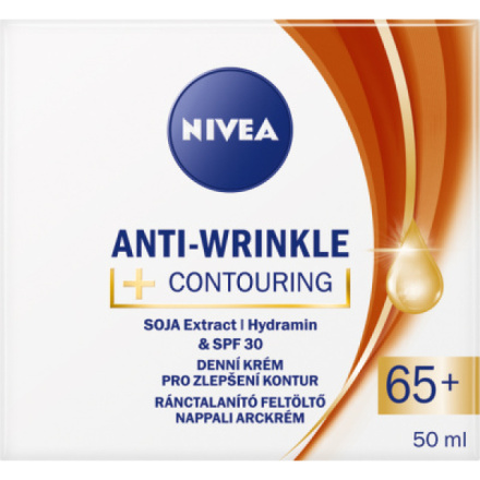 Nivea Anti-Wrinkle denní krém pro zlepšení kontur 65+, 50ml