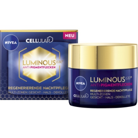 Nivea Cellular Luminous630 noční krém proti pigmentovým skvrnám, 50 ml