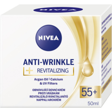 Nivea Anti-Wrinkle Revitalizing 55+ obnovující denní krém proti vráskám, 50 ml