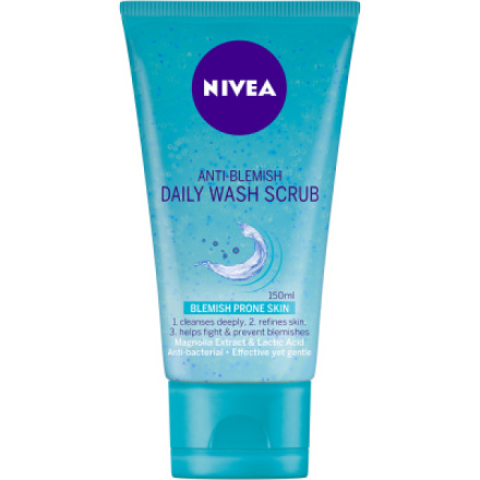 Nivea Anti-Blemish Daily Wash Scrub Hloubkově čistící gel, 150 ml