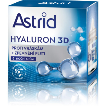 Astrid Hyaluron 3D 35+ noční krém proti vráskám, 50 ml