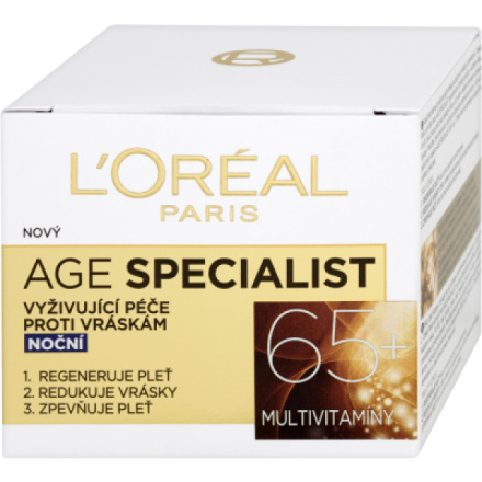 L'Oréal Age Specialist 65+ noční krém, 50 ml