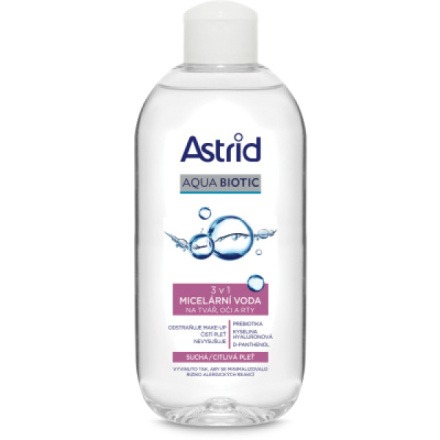 Astrid Soft Skin zjemňující čisticí micelární voda, 200 ml