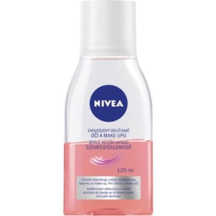 Nivea Rose Touch dvoufázový odličovač očí a make-upu, 100 ml