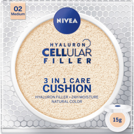 Nivea Hyaluron Cellular Filler pečující make-up 02 střední odstín, 15 g