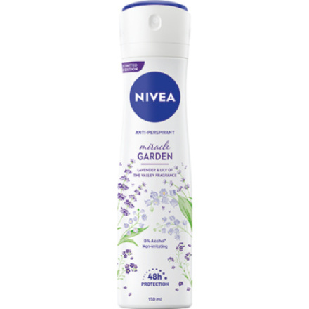 Nivea Miracle Garden Levander & Lily of The Valley antiperspirant, 150 ml deospray
