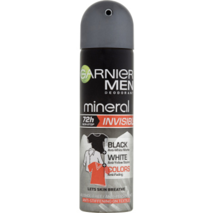 Garnier Mineral Neutralizer for Men, deodorant pro muže, ochrana 72 hodin, deosprej 150 ml