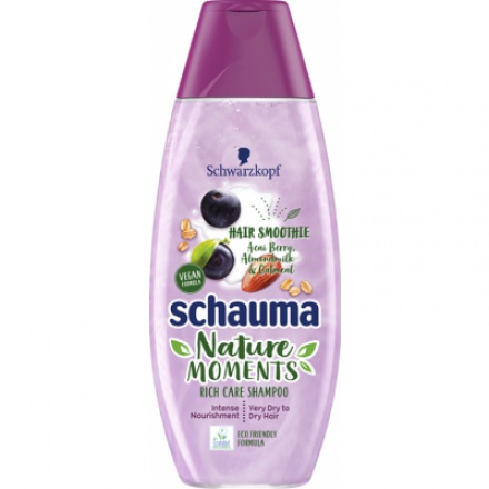 Schauma Nature Moments Hair Smoothie acai, mandle a ovesné vločky šampon, 400 ml