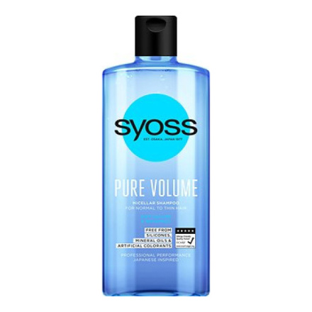 Syoss Pure Volume micelární šampon, 440 ml