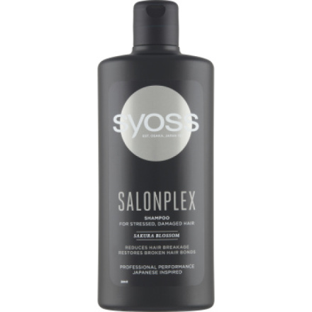 Syoss Salonplex šampon pro namáhané a poškozené vlasy, 440 ml