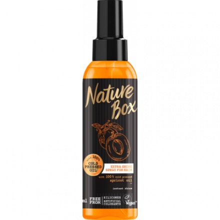 Nature Box Apricot Oil sprej pro lesk vlasů, 150 ml