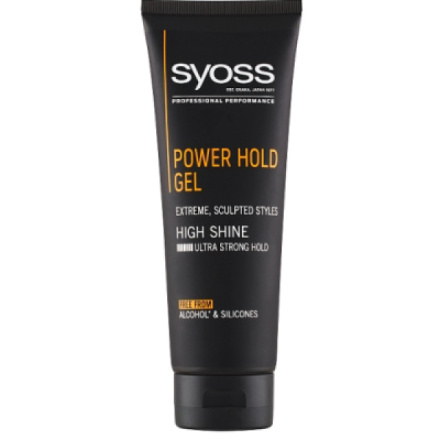 Syoss Men Power Hold tvarující gel, 250 ml