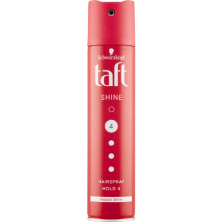 Taft Shine lesk, lak na vlasy se silnou fixací a intenzivním leskem, síla fixace 4, 250 ml