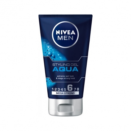 Nivea Men Aqua, gel na vlasy s mokrým efektem, 150 ml