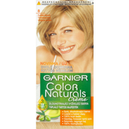 Garnier Color Naturals Creme barva na vlasy, odstín světlá blond 8