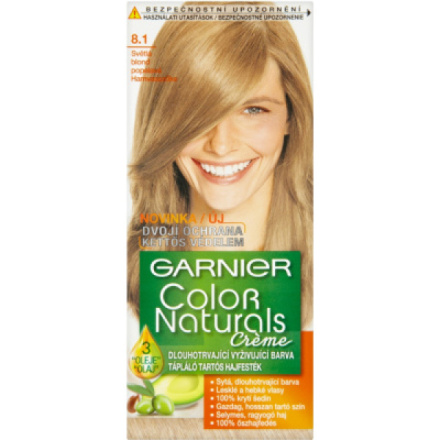 Garnier Color Naturals Creme barva na vlasy, odstín platinová světlá blond 8,1