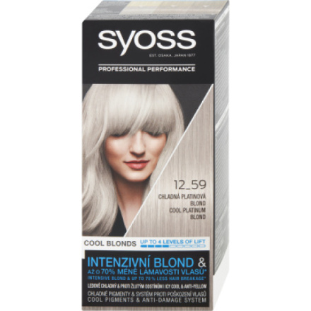 Syoss Blond barva na vlasy, 12-59 Chladná Platinová Blond