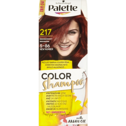 Schwarzkopf Palette Color Shampoo barva na vlasy 217 Mahagonová, 50 ml