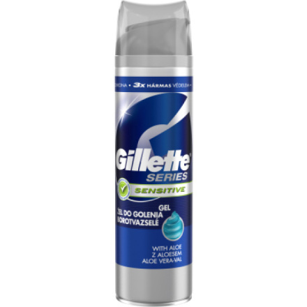 Gillette Series Sensitive gel na holení, 200 ml
