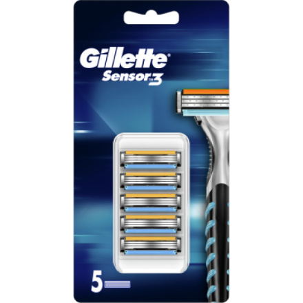 Gillette Sensor Excel, náhradní hlavice, balení 5 kusy