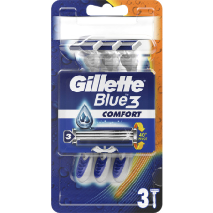 Gillette Blue3 jednorázové holicí strojky, balení 3 ks