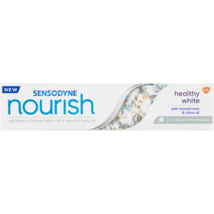 Sensodyne Nourish Healthy White zubní pasta s fluoridem, 75 ml