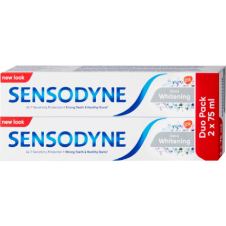 Sensodyne zubní pasta Extra Whitening Duo Pack, 2 × 75 ml
