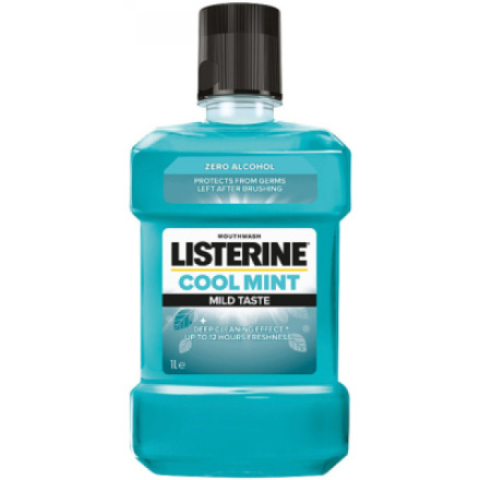 Listerine Cool Mint Mild Taste ústní voda, 1 l