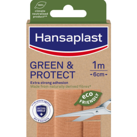 Hansaplast Green & Protect udržitelné textilní náplasti 1 m x 6 cm