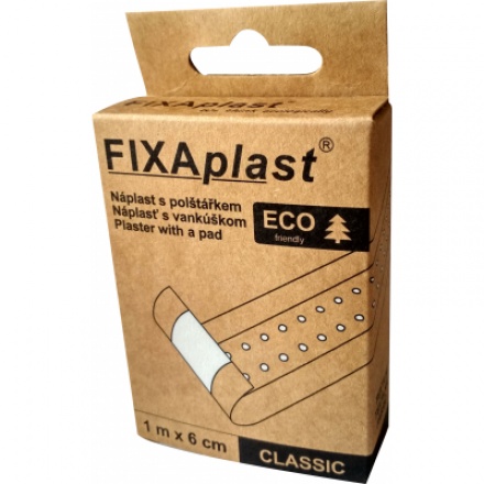 Fixaplast Eco Classic náplast, 1 m × 6 cm